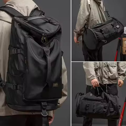 Büyük Seyahat Omuz Çantası Su Geçirmez Spor Duffle Sırt Çantası Açık Bagaj Paketi Gezisi Kova Sırt Çantası Fonksiyonu Mochila XA380C